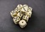 D6 16mm 12-Dice Block CHX25600 - Opaque Ivory/Black